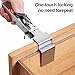 Adjustable Drawer Fixing Clips, Cabinet Door Installer Tool, Drawer Slide Jig, 1/2 Pack Universal Quick Front Installation For Cabinets And Desks(2 pack)