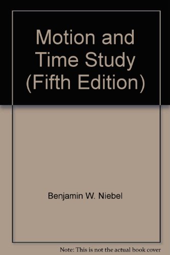 Motion and Time Study B000P1BJHM Book Cover