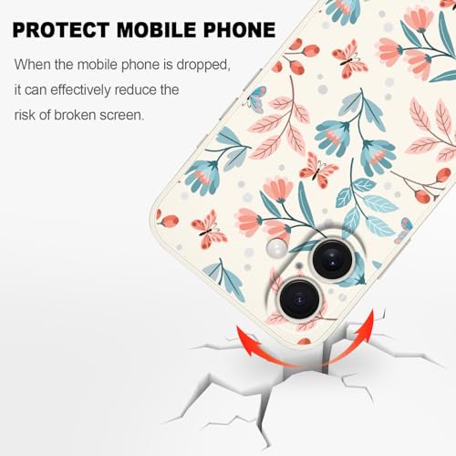Coque silicone iPhone 16 LEECG blanc feuille au design premium - 5
