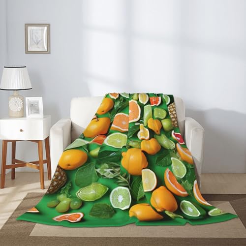 Couverture en flanelle verte pour des soirées cocooning sur le sofa