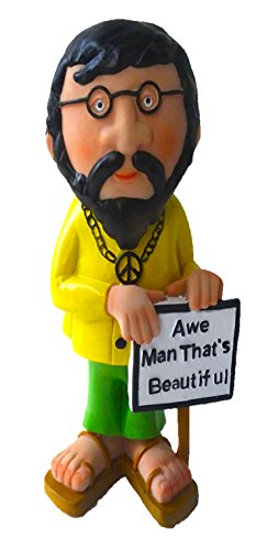 Funny Guy Mugs Garden Gnome Statue - Hippie Gnome - Indoor/Outdoor Garden Gnome Sculpture For Patio, Yard Or Lawn #TOP7
