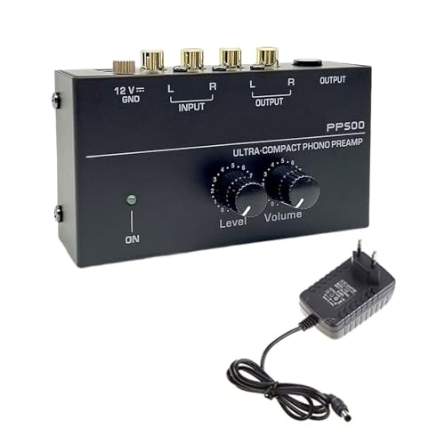 jebyltd Tocadiscos Amplificadores De Señales Mejorados Tocadiscos Preamplificador Volúmenes Ajustables para Vinilos Claros Reproducciones Claras Fonos Bajo Ruido