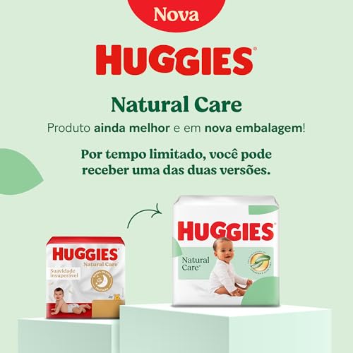 Fralda Huggies NATURAL CARE RN 34 unidades,... glide