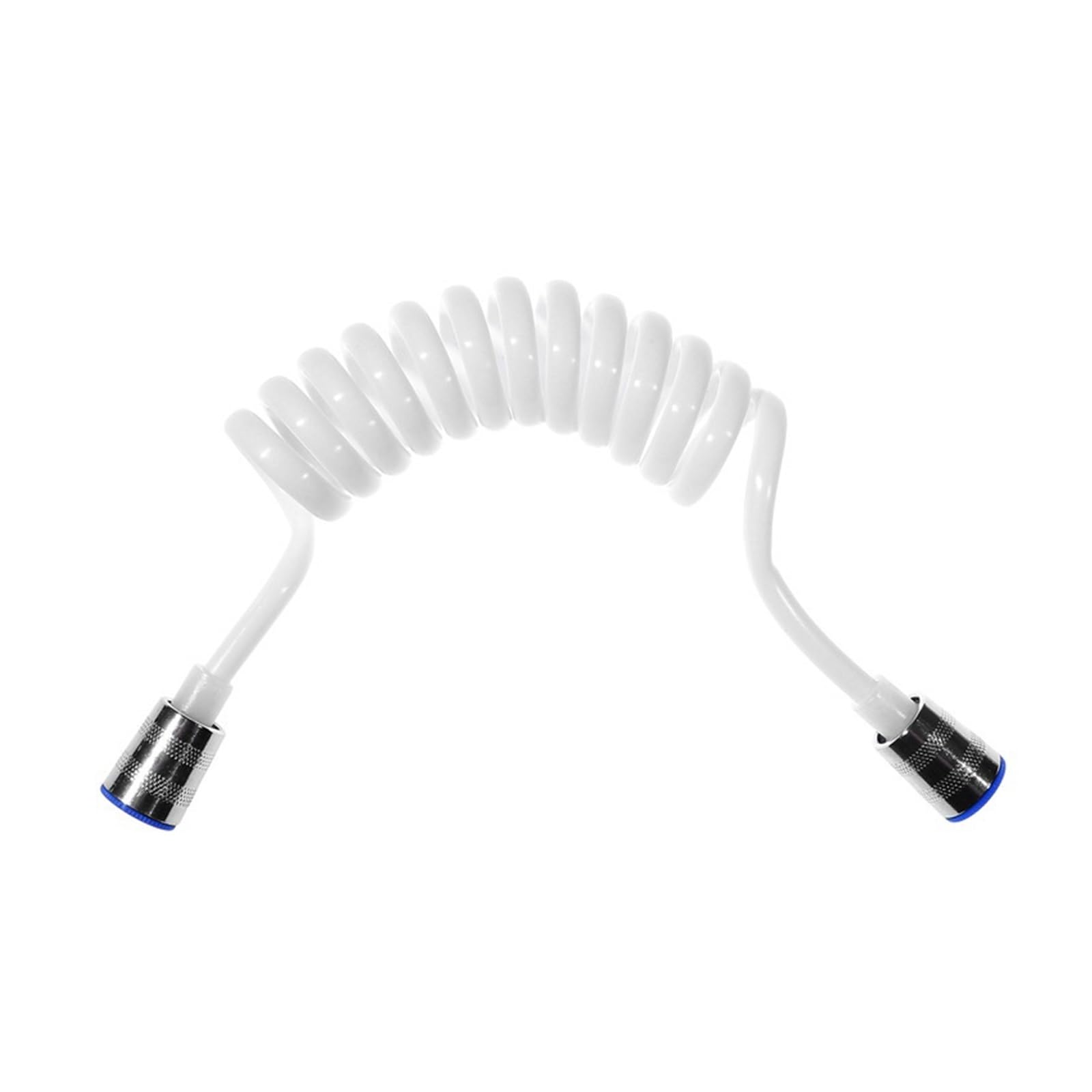 1,5/2 m Bidet-Brauseschlauch, Kupferkappe, flexibel, einziehbar, Feder, Telefonleitung, Wasser-Sanitär-Sprüher(Bianco,200cm)