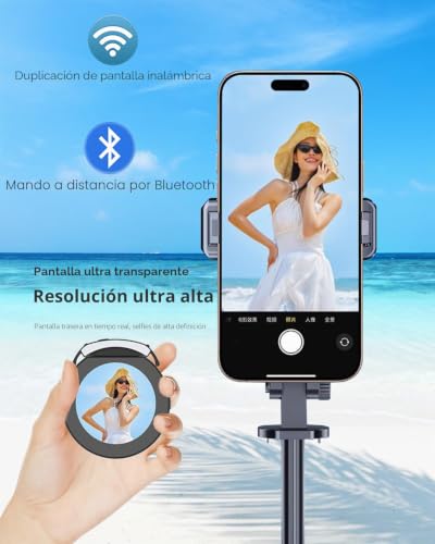 Pantalla magnética inalámbrica para monitor selfie ideal para vlogs en iPhone y Android 3