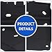 Splash Panel Shield Under Diaper with mounting Screws Compatible with 2015-2020 Ford F150 with Gasoline Engine/Not Fit Raptor Model/Not Fit 3.0L Diesel,Replace ML3Z-7222-D