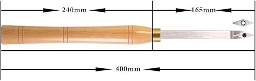 Miniatura 3 de Detailer - Herramienta de cincel doblado con punta de carburo de carpintería con 2 piezas diferentes de inserción de carburo de diamante, 16