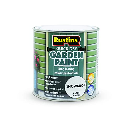 RUSTINS GAPSN750 Quick Dry Garden Paint Snowdrop 750ml