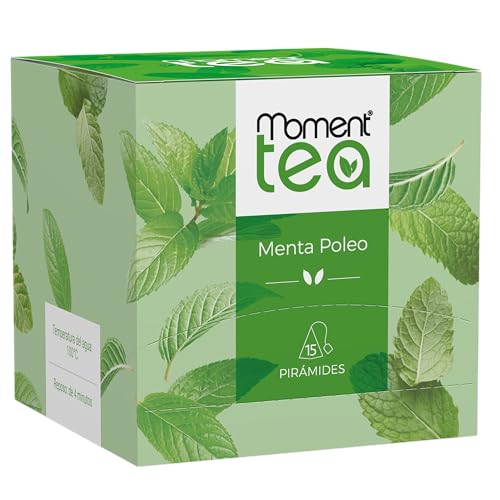 Moment Tea- Infusión Menta Poleo estuche de 15 pirámides de 1.35g