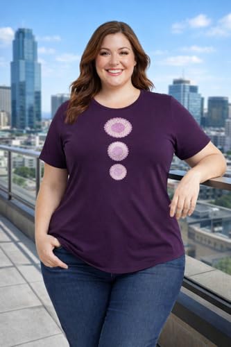 Image of In Love Women's Graphic Printed Cotton Plus Size Longline T-Shirt | Cotton fabric - soft longline T-shirt with easy plus-size fit