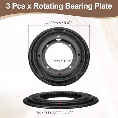 Plateau de base rond pour table bloqué ? Utilisez le support pivotant 14 cm