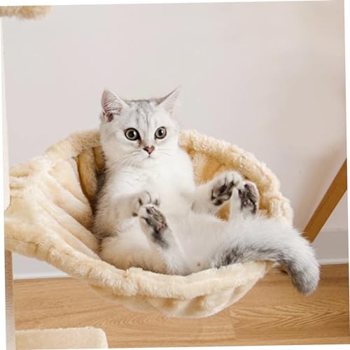Obelunrp Hamaca de Gato, 30 cm/11.8 Pulgadas de reemplazo de Hamaca de Gato, Cama de Hamaca para Gatos a Prueba de rasguños, Cama de Cesta de Gato Lavable para árbol de Gato