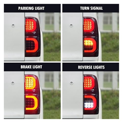 Feux stop LED Hilux Vigo clignotants ambre haute visibilité pour remplacement arrière - 3