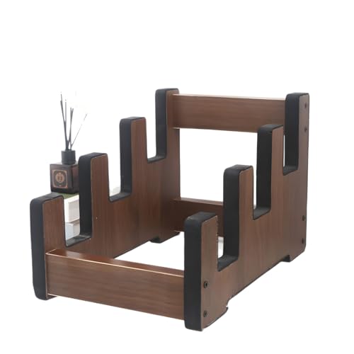 Support en bois pour 3 guitares au design artistique de salon