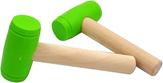 Toddmomy 2 Pçs Martelo De Madeira Pequeno Brinquedo Lagosta Verde Brinquedo Da Criança Ferramentas De Construção Brinquedos Mini Martelo Malho Fingir Jogo Martelo Madeira Simulação Verde