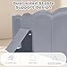 Collapsible Baby Bathtub for Shower,Reinforced Structure Infant Foldable Bath Tub with Non-Slip Base,Portable Space-Saving Kids Bath Tub for 6M to 4Years,Suitable for Outdoor, Travel Use(Grey)