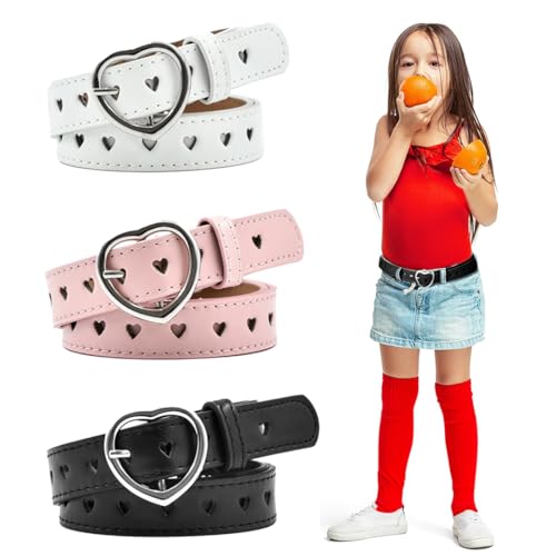 Ya en mundofriki.es: OIXEYA 3pcs Cinturones Para Niñas, Cinturón Con Cuello En Forma De Corazón, Cinturón Ajustable Con Hebilla De Metal, Adecuado Para Muchos Tipos De Ropa