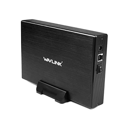 WAVLINK USB 3.0 Cárcasa para Discos Duros HDD de 3.5",Soporta SATA I/II/III, Aluminio con Indicador LED,Interruptor y Soporta 10TB(Negro)