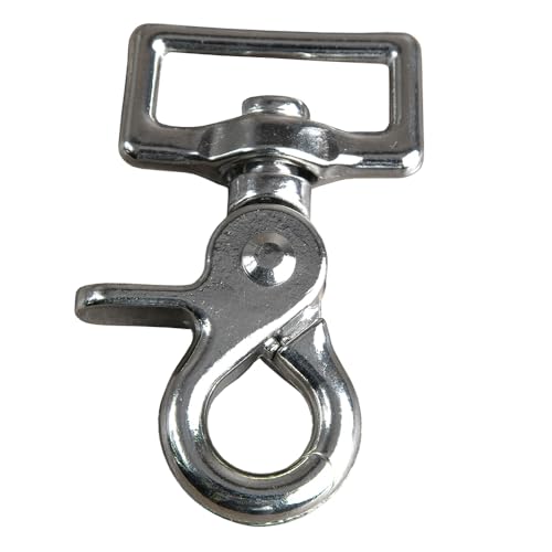 5/8 Inch HILASON Trigger Scissor Snap Square Eye Clip with Easy Finger Clasp Release Clamp Pack of 2