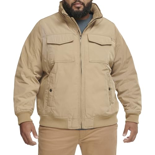 Image of DOCKERS Men's Quilted Lined Flight Bomber Jacket