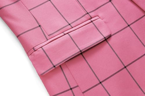 UNINUKOO Men's Blazer Plaid Sport Coat Casual Lightweight Checkered Suit Jacket Summer Jacket Men3