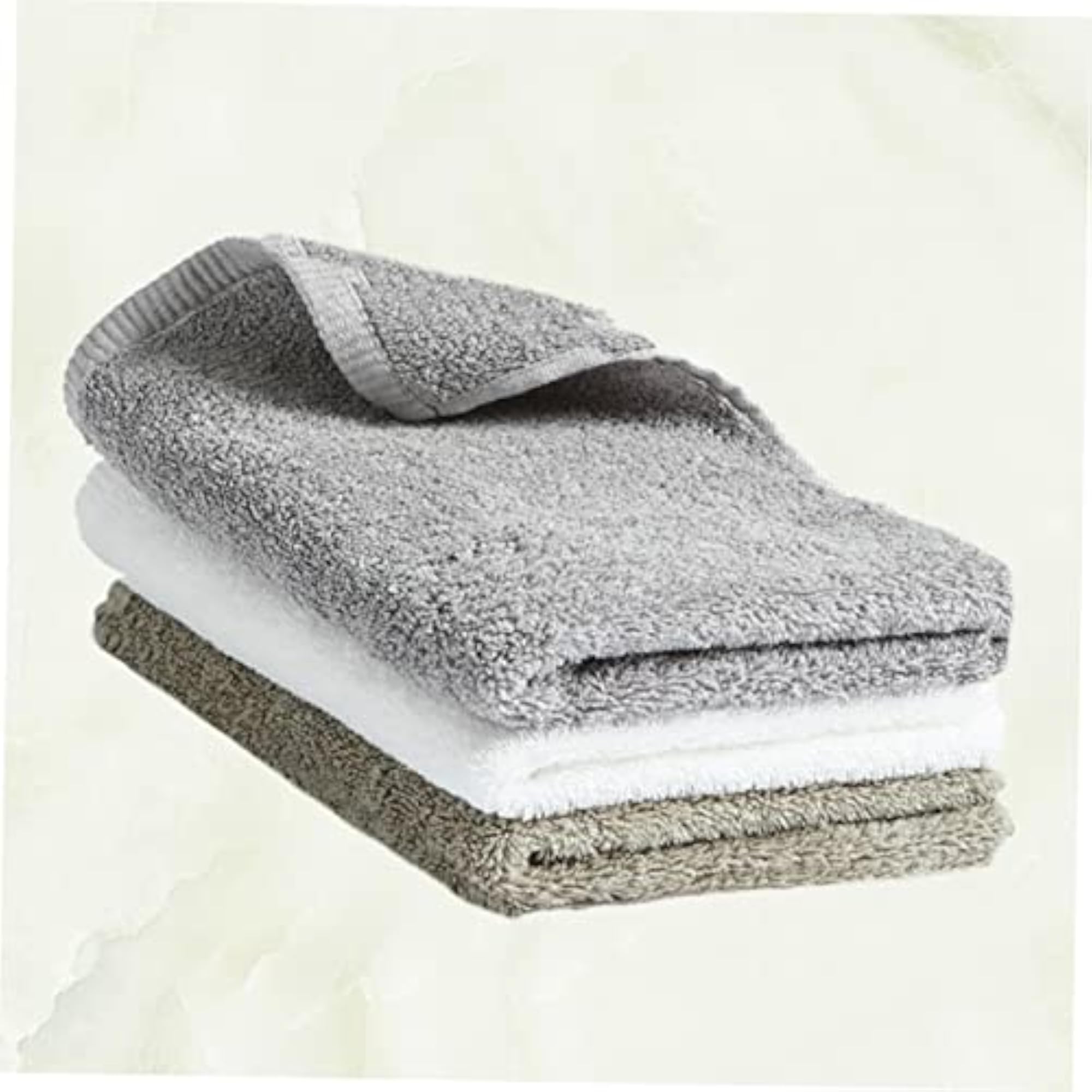 3 Pcs Cotton Face Towels for Bath and Workout