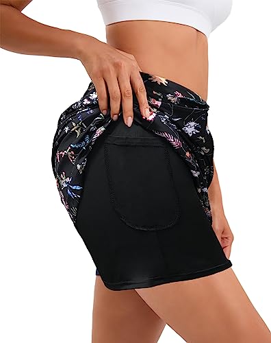 Image of Oyamiki Women's Active Athletic Skort Lightweight Tennis Skirt Perfect for Running Training Sports Golf