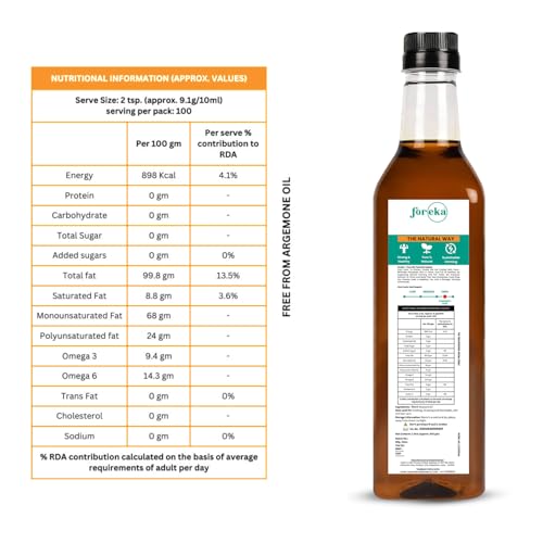 Image of Foreka Wood Pressed Black Mustard Oil 1 Litre (Pack of 2) - Cold Pressed & Unrefined Kachi Ghani Sarso Tel - 100% Natural Chemical-Free Cooking Oil - Strong Aroma & Traditional