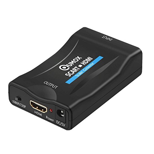 QUMOX 1080P Scart to HDMI MHL Converter Audio Video Adapter for HD TV DVD Sky Box
