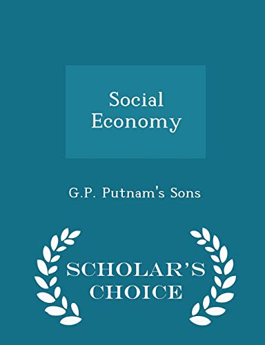 Social Economy - Scholar's Choice Edition 1298461529 Book Cover