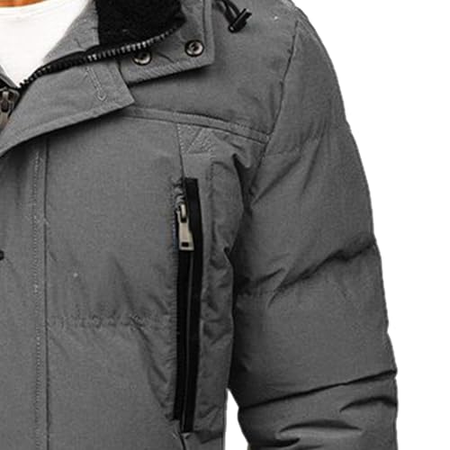 Parka veste épaisse homme en coton matelassé coupe-vent