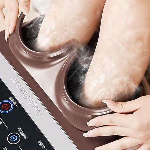 Baño de pies con spa y control digital de temperatura, masajeador con burbujas de calor y rodillos, ayuda para relajación en el hogar miniatura 3