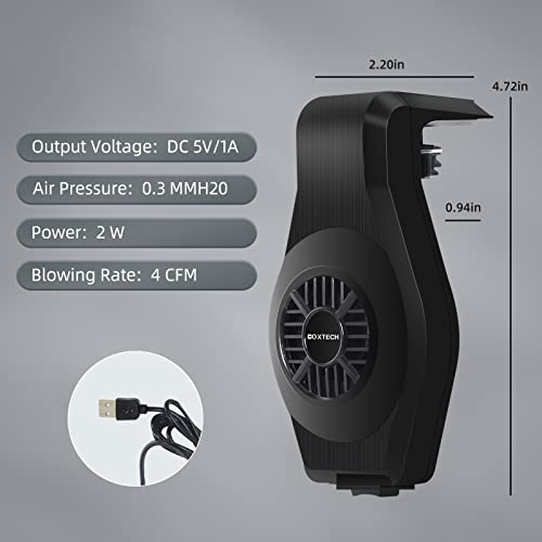 UPETTOOLS Fish Tank Chillers Fan, Aquarium Cooling Fan Cold Wind Chiller Adjustable Speed for Shrimp Coral Tropical and Sea Fish Tank(3-7Gal)