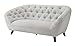 Coaster Faymoor Mid Century Modern Loveseat in Silver