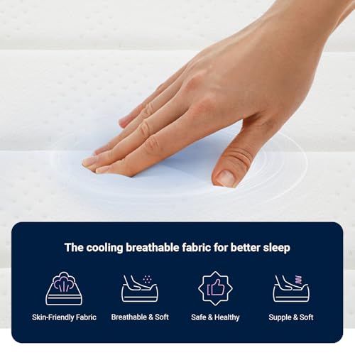 Image of Avenco Twin Mattress, 10 Inch Medium Firm Twin Size Mattress in a Box, Hybrid Mattresses with Smarts Coil Pocket Springs for Motion Isolation, Strong Edge Support, CertiPUR-US Certified