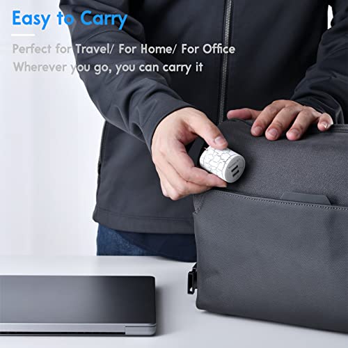 Momen Usb Wall Charger, Wall Fast Charger With Foldable Travel Plug For Iphone 11/Xs/Xs Max/Xr/X/8/7, Samsung, Lg, Htc, Kindle, Ps4, 2 Usb Wall Charger 5V/2.1A Wall Charger Block With Blue Night Light #TOP2