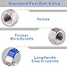 DERNORD Stainless Steel Ball Valve 1PC Type 3/8 Inch NPT Standard Port for Water, Oil, and Gas (3/8 Inch Ball Valve)