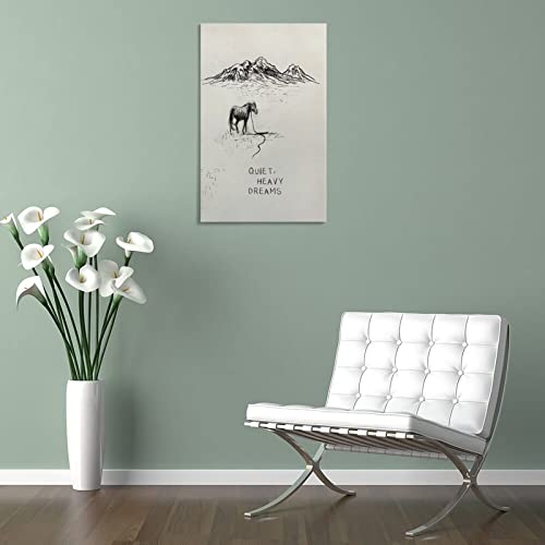 Zach Bryan poster mural salon adieu murs vides grande toile 40x60