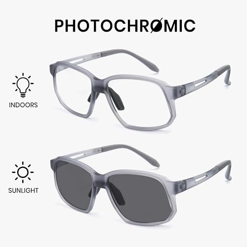 Cyxus 3-in-1 Photochromic Sports Goggles, Anti-Fog Safety Glasses for Basketball, Pickleball & In/Outdoor Sports 8329 — view 4