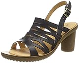 Beschichtung: Leder El Naturalista Damen N5156 Vaquetilla Trivia Peeptoe Pumps, Schwarz (Black Black), 40 EU