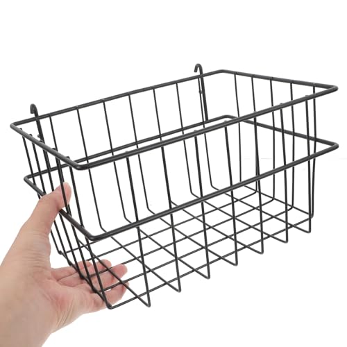 Cesta de pared de hierro Baluue multiusos negra para almacenaje 4