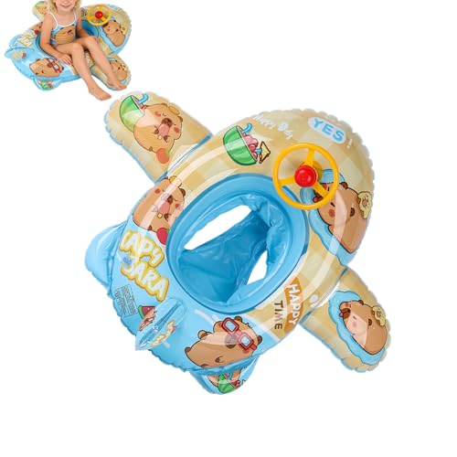 Balsas de capibara con volante interactivo y flotadores de playa infantiles seguros