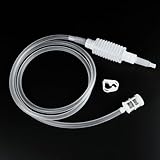 GAOLAOSY Siphon Pump, 1.6M/5.24Ft Siphon Hose for Water & Gasoline Transfer, Portable Car Manual Fuel Pump with Clip & Filter, Universal for Gasoline, Oil, Diesel, Water, Liquid (1.6M)