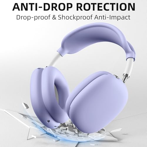 Lerobo Ear Covers for AirPods Max, Soft Silicone Earcup Case/Anti-Scratch Earpad Cover/Headband Cover, Soft Silicone Accessories Protective Cover for Apple AirPod Max 2024/2020, Lightpurple by Lerobo - Used condition - Image 7