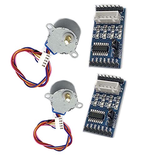 Kiro&Seeu 2Pcs Dc5V 28Byj-48 Geared Stepper Motor With Uln2003 Drive Boards Blue For Arduino (5V) #TOP3