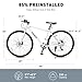 VIRIBUS Hybrid Bikes, 28 inch Road Bike, Mens Bike with Lightweight Aluminum Frame, 700C Bicycle 7 Speed, Bicycles for Tall Men Women Adults