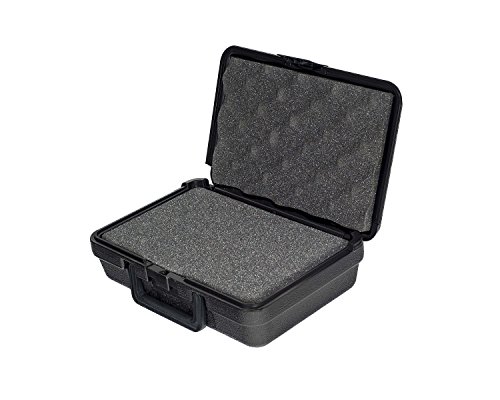 Pfc Plastic Carrying Case With Foam, 10 1/2" X 7" X 3", Black #TOP2