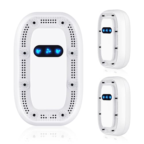 Purificador de Aire Ionizador Negativo Portátil 3 Pack Blanco miniatura 1