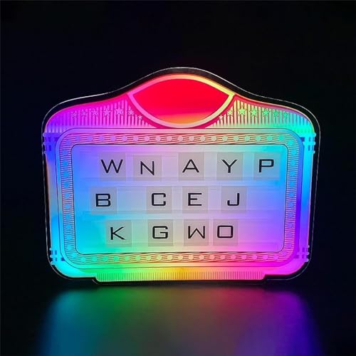 Image of LPLYAA Color Letter Billboard,LED Letter Bottle Presenter - Customizable VIP Service Sign with Color Change and Changeable Letters - Perfect for Club, Night Club, Party, Bar (Size : A), 20240315