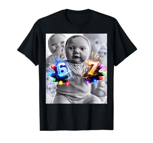 Baby 67 Six Seven Hand Funny Ai Baby Meme T-Shirt